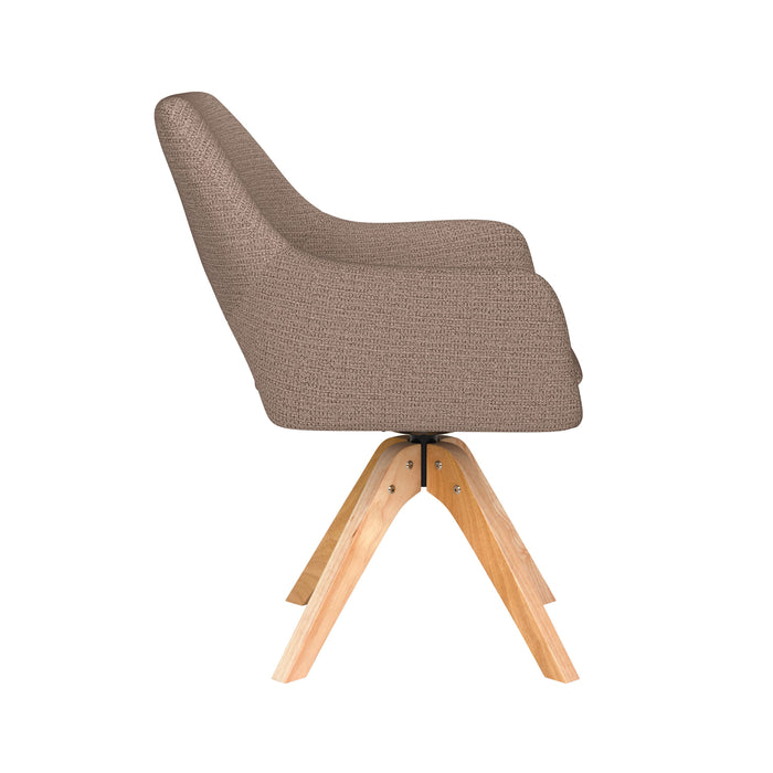 Housecraft Living Mos Eetkamerstoel Draaibaar Hout Taupe