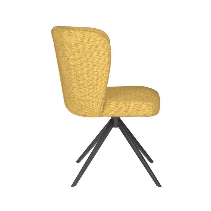 Housecraft Living Stan Eetkamerstoel Draaibaar Metaal Okergeel