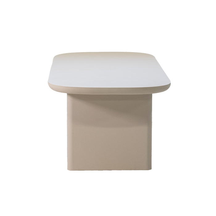 Giga Meubel - Tuintafel Deens Ovaal - Beige Betonlook - 240x100x75cm - Maya