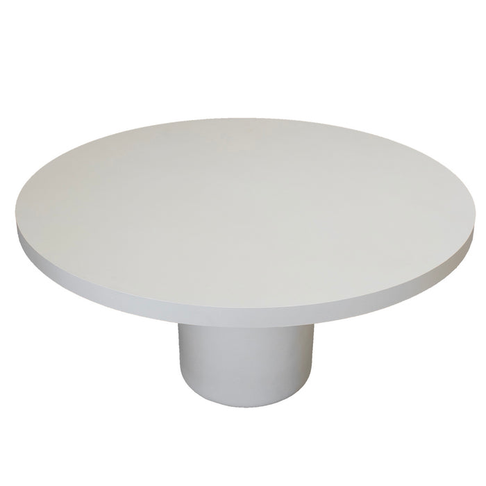 Giga Meubel - Tuintafel Rond 150cm - Beige Eco Composiet - Betonlook - Eden