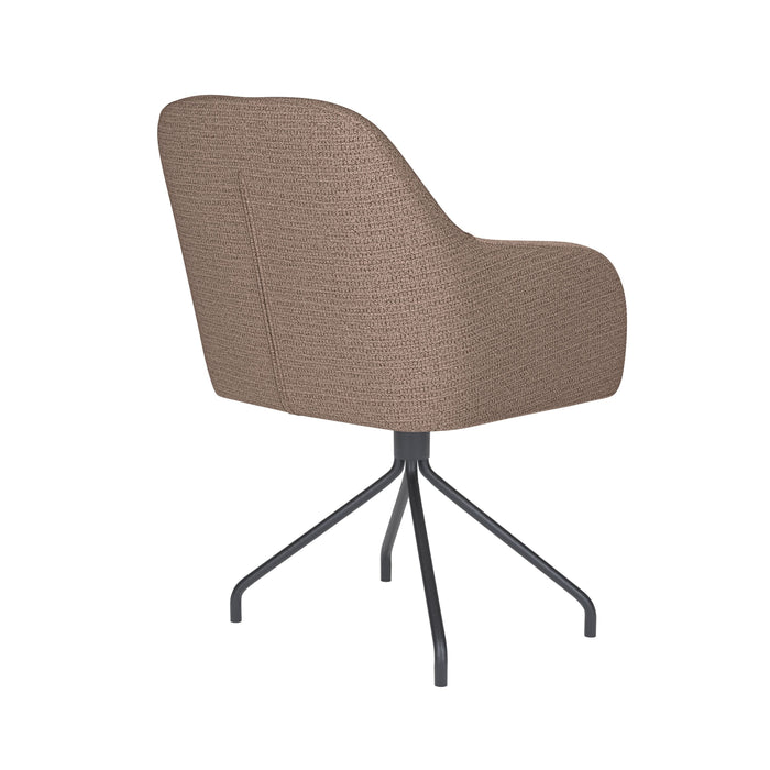 Housecraft living Otis Eetkamerstoel Draaibaar Metaal Spider Taupe