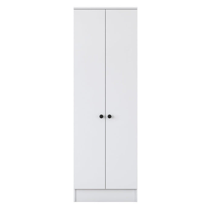 Giga Meubel - Wandkast Wit Hout - 59,8x38x182,8cm - Pozanti