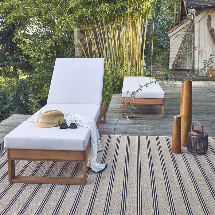 sweeek - Ligbank in eucalyptus hout, multiposities (set van 2)