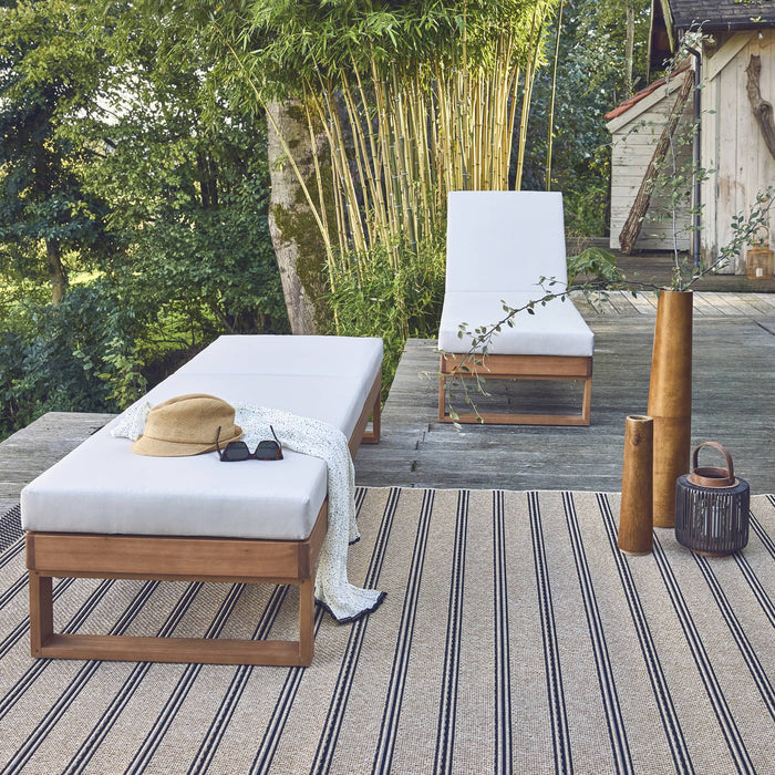 sweeek - Ligbank in eucalyptus hout, multiposities (set van 2)