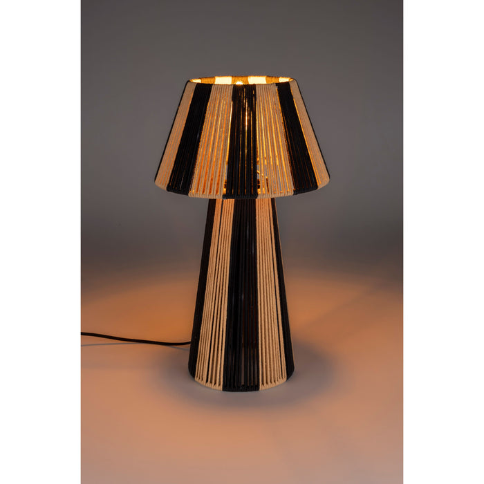 Bold Monkey Stripe it up Tafellamp - Zwart