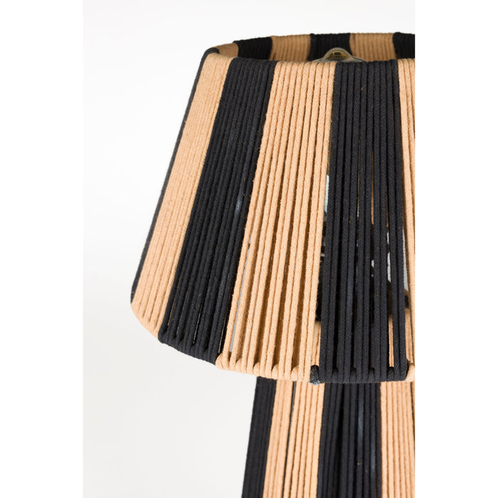 Bold Monkey Stripe it up Tafellamp - Zwart