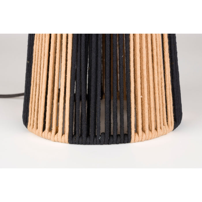 Bold Monkey Stripe it up Tafellamp - Zwart