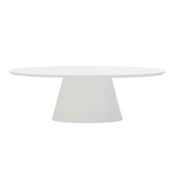 Giga Meubel - Tuintafel Ovaal 300cm - Wit Eco Composiet - Cleo