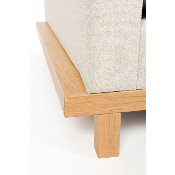 Zuiver Blossom 3-zitsbank Eiken Zand - Crème