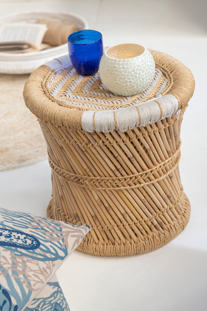 J-Line waterglas Lisboa - glas - blauw - 6 stuks