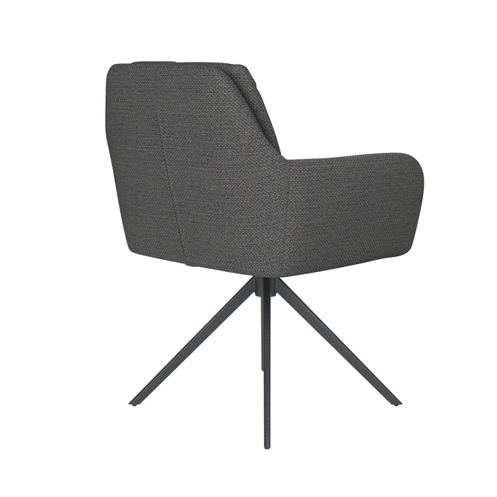 Housecraft Living Pete Eetkamerstoel Draaibaar Metaal Grijs