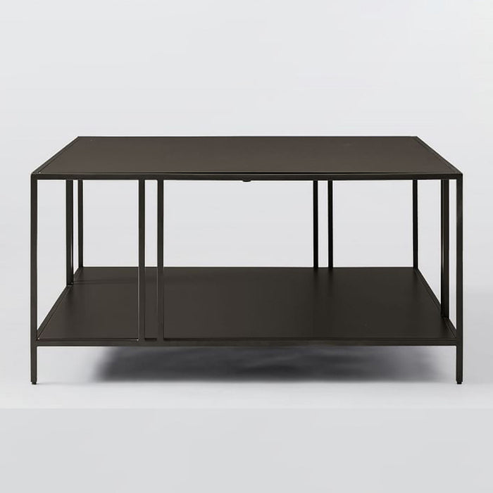 Giga Meubel - Salontafel Zwart Metaal - 80x80x40cm - Uranüs