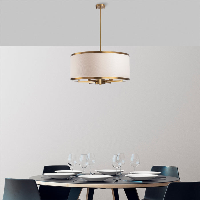 Giga Meubel - Hanglamp Goud Metaal - 1-Lichts - 60x60x83cm - Way