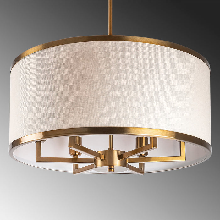 Giga Meubel - Hanglamp Goud Metaal - 1-Lichts - 60x60x83cm - Way