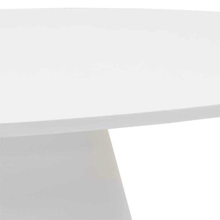 Giga Meubel - Tuintafel Ovaal 160cm - Wit Eco Composiet - Cleo