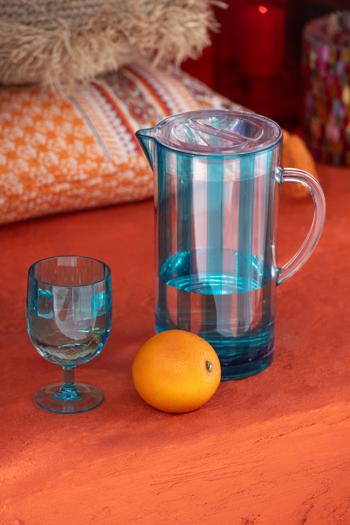 J-Line kruik Melanie - kunststof - blauw