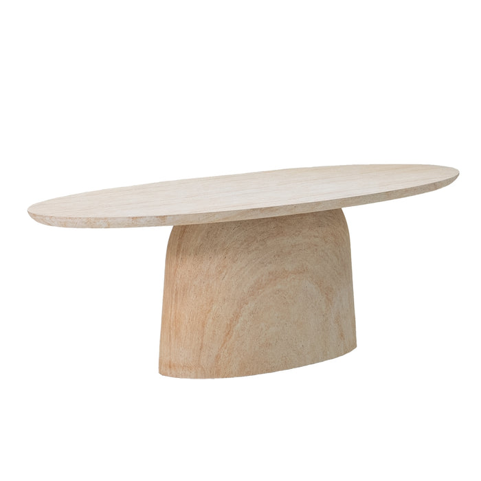 Giga Meubel - Tuintafel Ovaal - Naturel Travertin - 240x100x74cm - Myrna