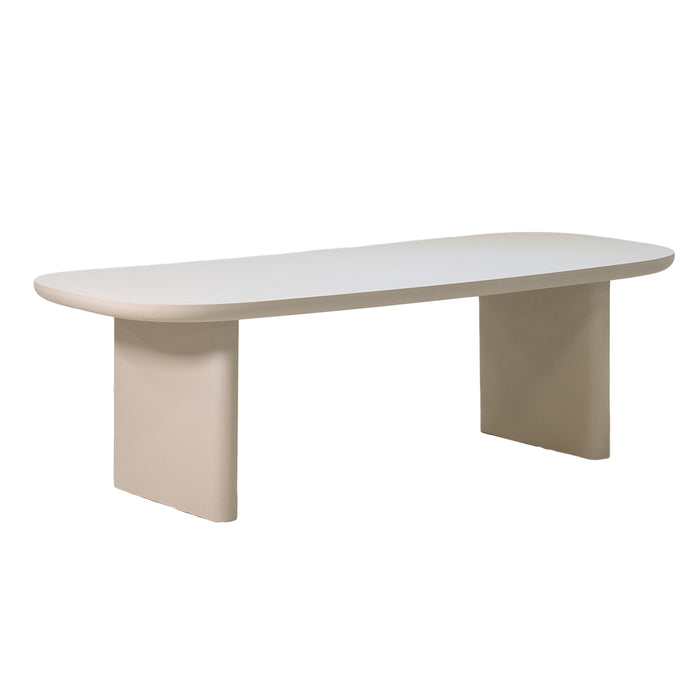 Giga Meubel - Tuintafel Deens Ovaal - Beige Betonlook - 300x100x75cm - Maya