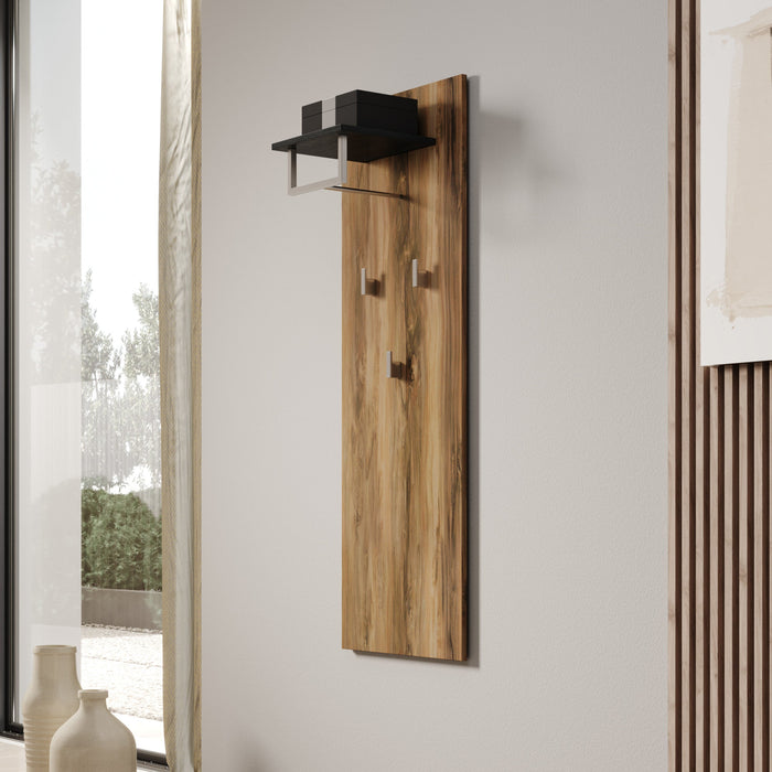 Meubella - Kapstok Linford - Donker eiken - 50 cm