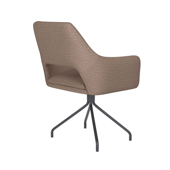 Housecraft Living Mos Eetkamerstoel Draaibaar Metaal Spider Taupe