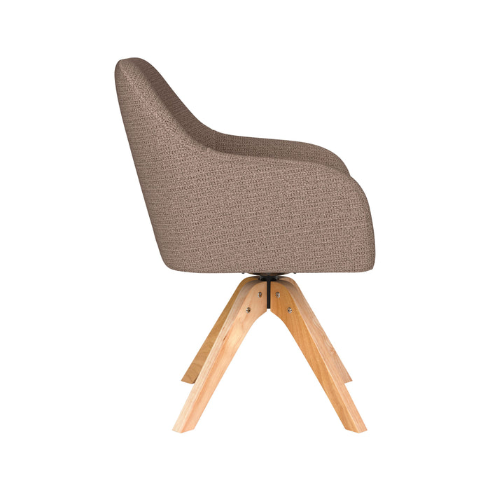 Housecraft Living Otis Eetkamerstoel Draaibaar Hout Taupe