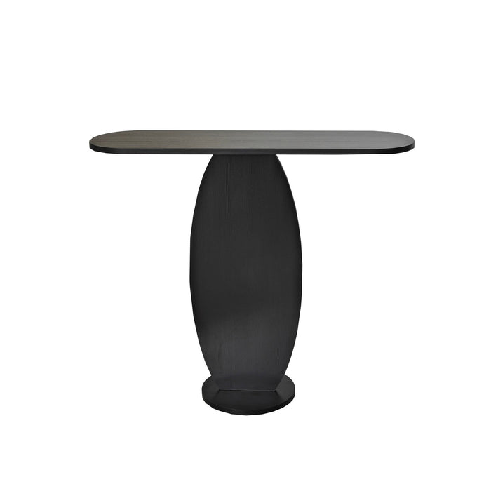 Giga Meubel - Sidetable Antraciet Hout - 100x30x81cm - Ellittica