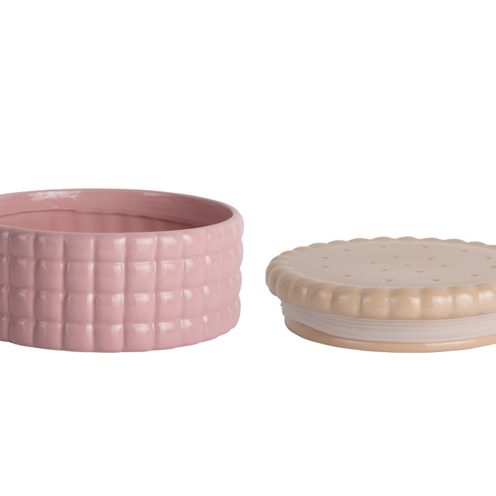 Present Time - Storage Jar Biscuit Box Large - Zacht roze
