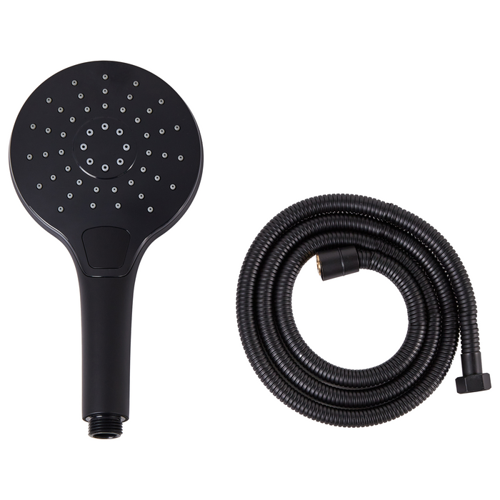 Beliani - IQUIRA - Douchekop met doucheslang - Zwart - ABS kunststof