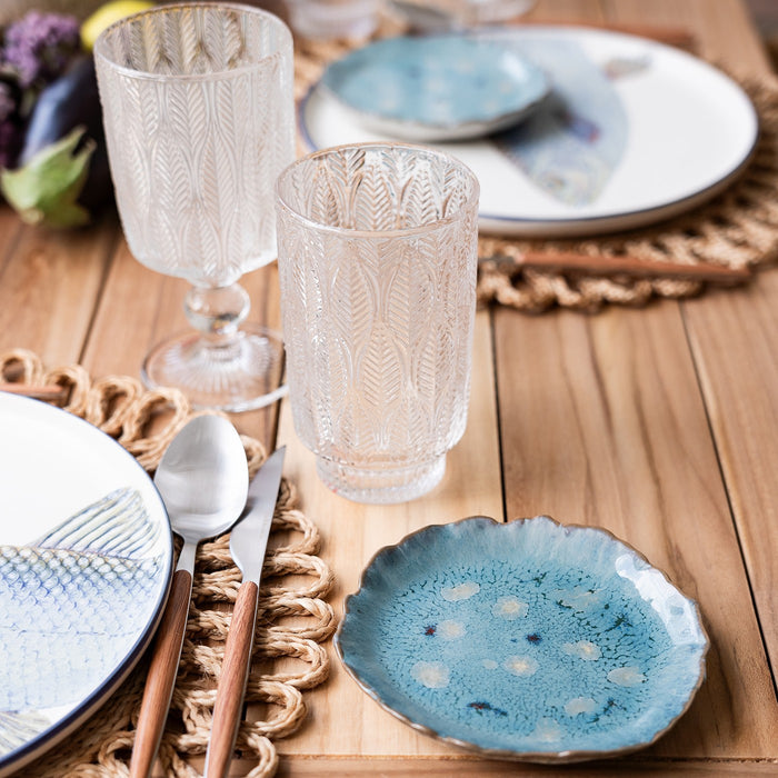 Kare Design Mina Borden - blauw - Ø14cm - 6st