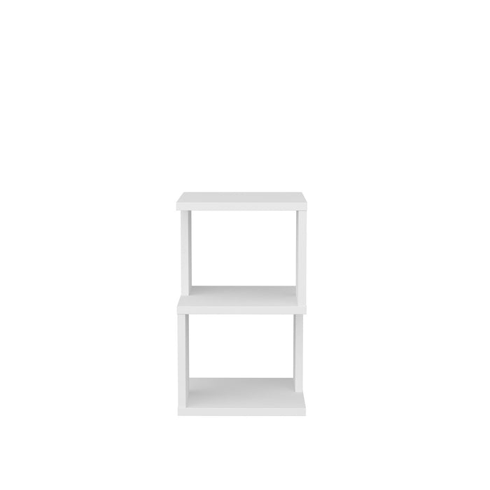 Giga Meubel - Nachtkastje Wit Hout - 29,6x30x49,4cm - Carter
