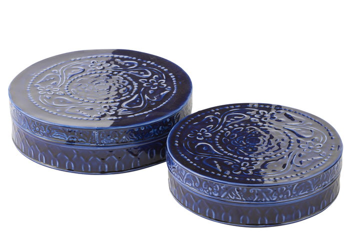 J-Line hangstoel + kussen Egga - metaal|koord - grijs