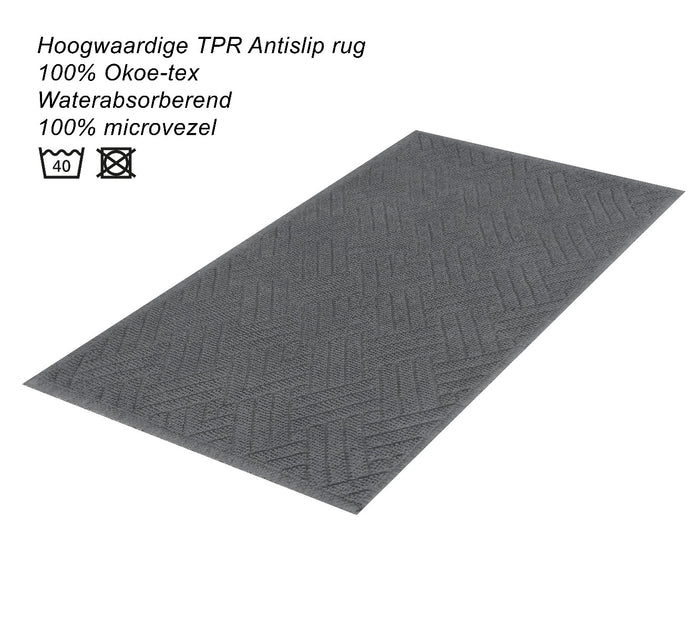 Dutch House Badmat Gaeta - grey 50x80cm