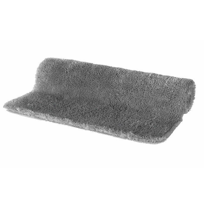 Spirella badkamer vloerkleed|tapijt - hoogpolig - grijs - 50 x 80 cm