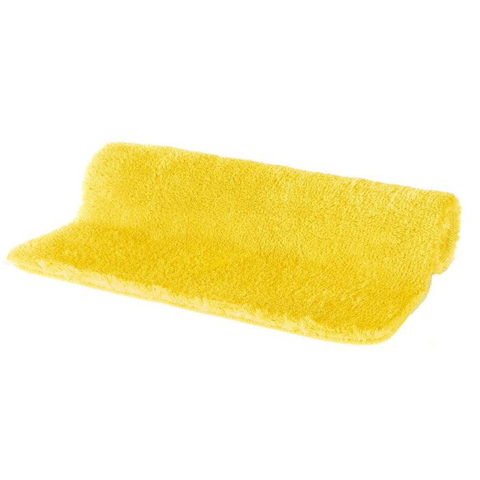 Spirella badkamer vloerkleed|tapijt - hoogpolig - geel - 50 x 80 cm
