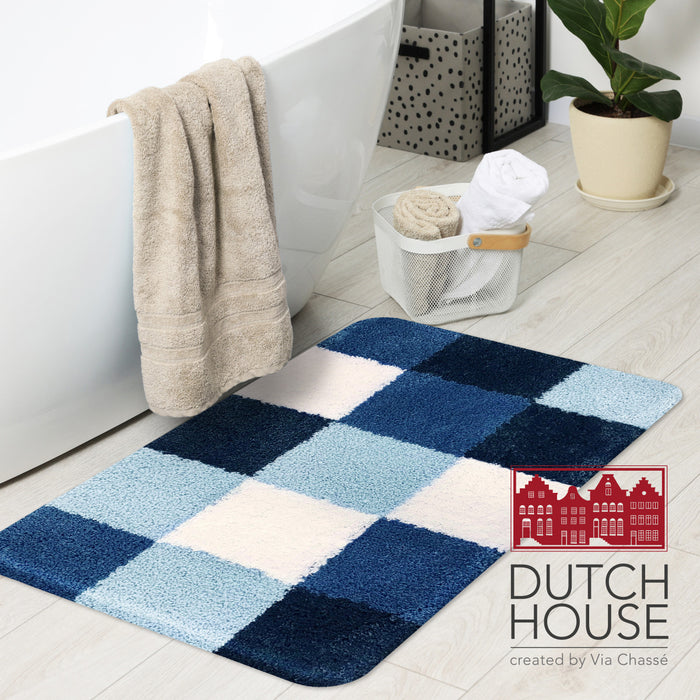 Dutch House Badmat Brest - blue 60x90cm