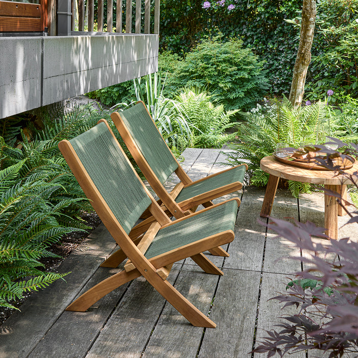 Raw Materials Rope loungestoel donkergroen