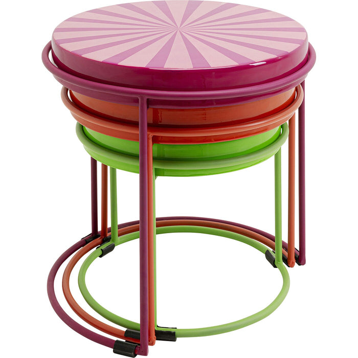 Kare Design Good Vibes bijzettafel - Set van 3