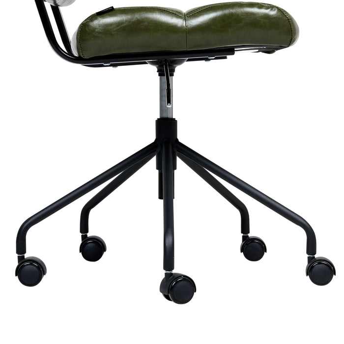 Beliani - CANDOR - Bureaustoel - Donkergroen - Kunstleer