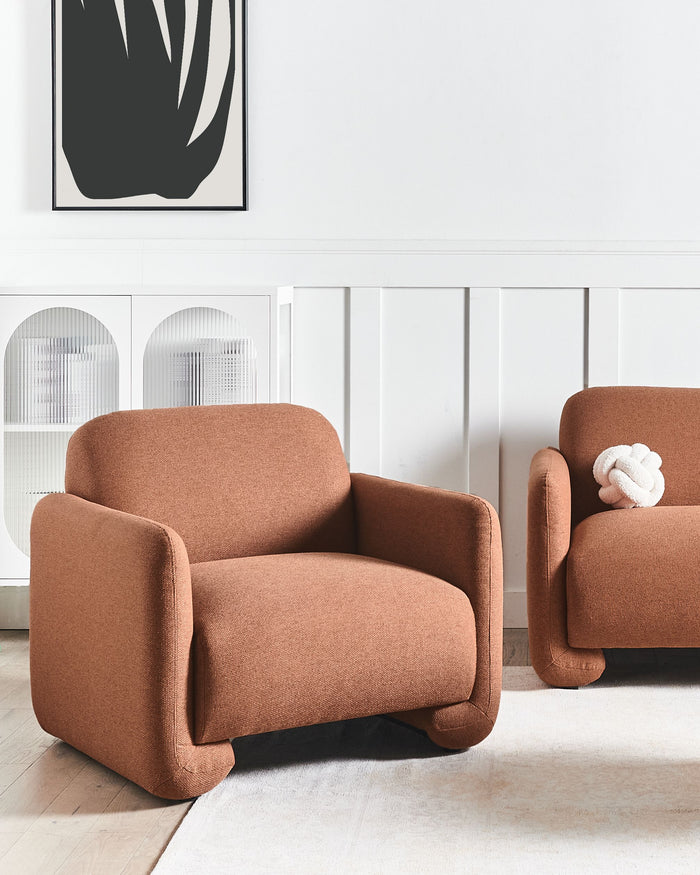 Beliani - SALAND - Fauteuil - Goudbruin - Polyester