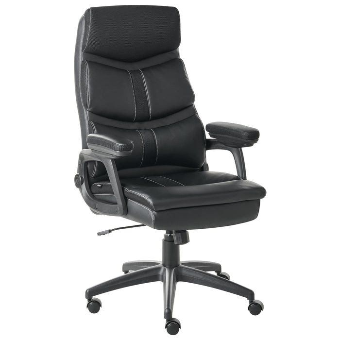 Beliani - RULER - Bureaustoel - Zwart - Kunstleer