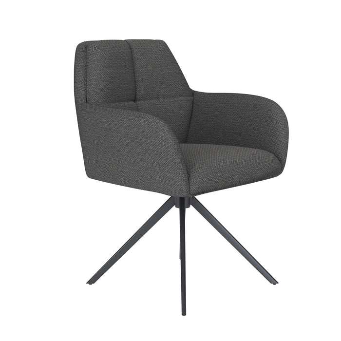 Housecraft Living Pete Eetkamerstoel Draaibaar Metaal Grijs