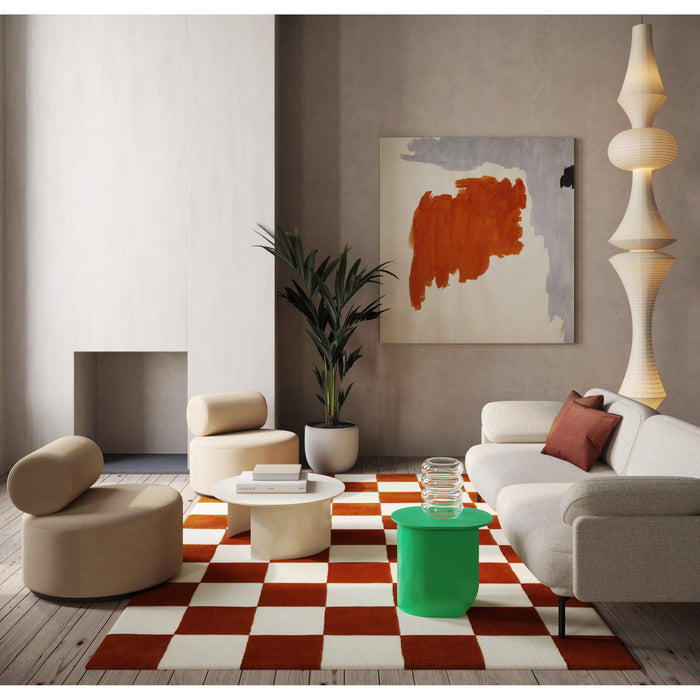 Checks vloerkleed 161x253 Burgundy| Blush