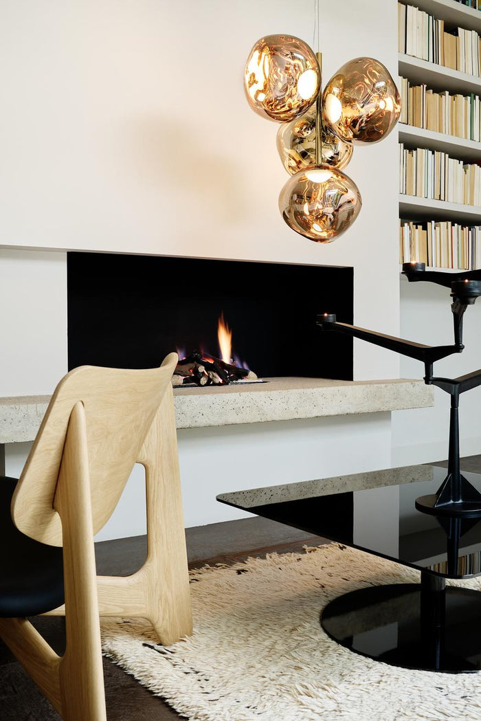 Melt Chandelier Mini hanglamp LED goud