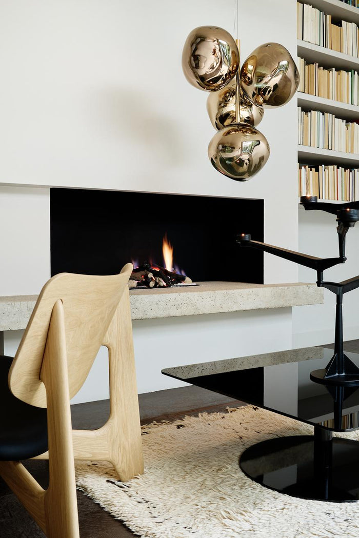 Melt Chandelier Mini hanglamp LED goud