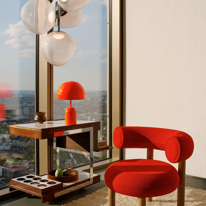 Melt Chandelier Mini hanglamp LED opaal|goud