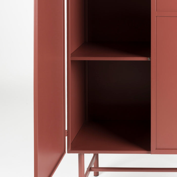 Housecraft Living Davis Kast Metaal Bruin| Rood