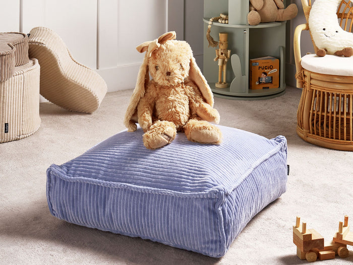 Beliani - ALLOZAI - Vloerkussen - Lichtviolet - Fluweel