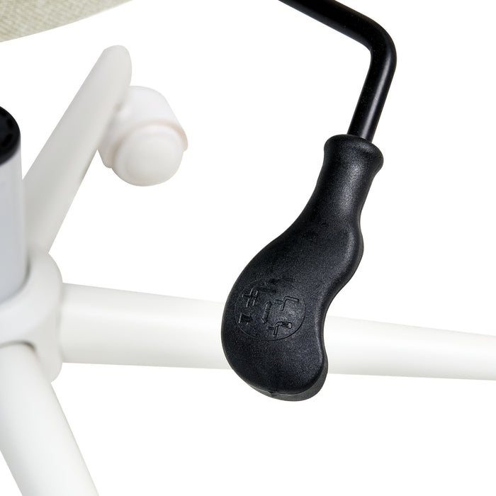 Beliani - CARLTON - Bureaustoel - Beige - Stof