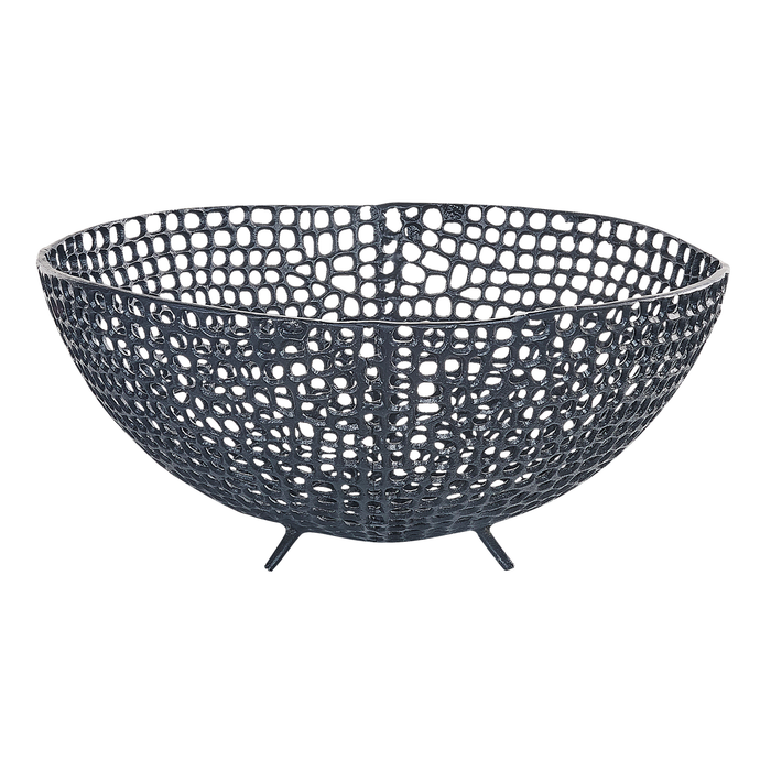 Beliani - KRUKUT - Decoratieve schalen set van 2 - Zwart - Aluminium