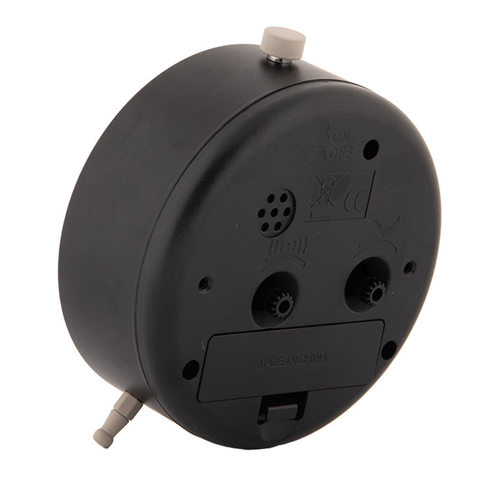 Gabriël Wekker Analoog Ø 10x6x11 Zwart Metaal